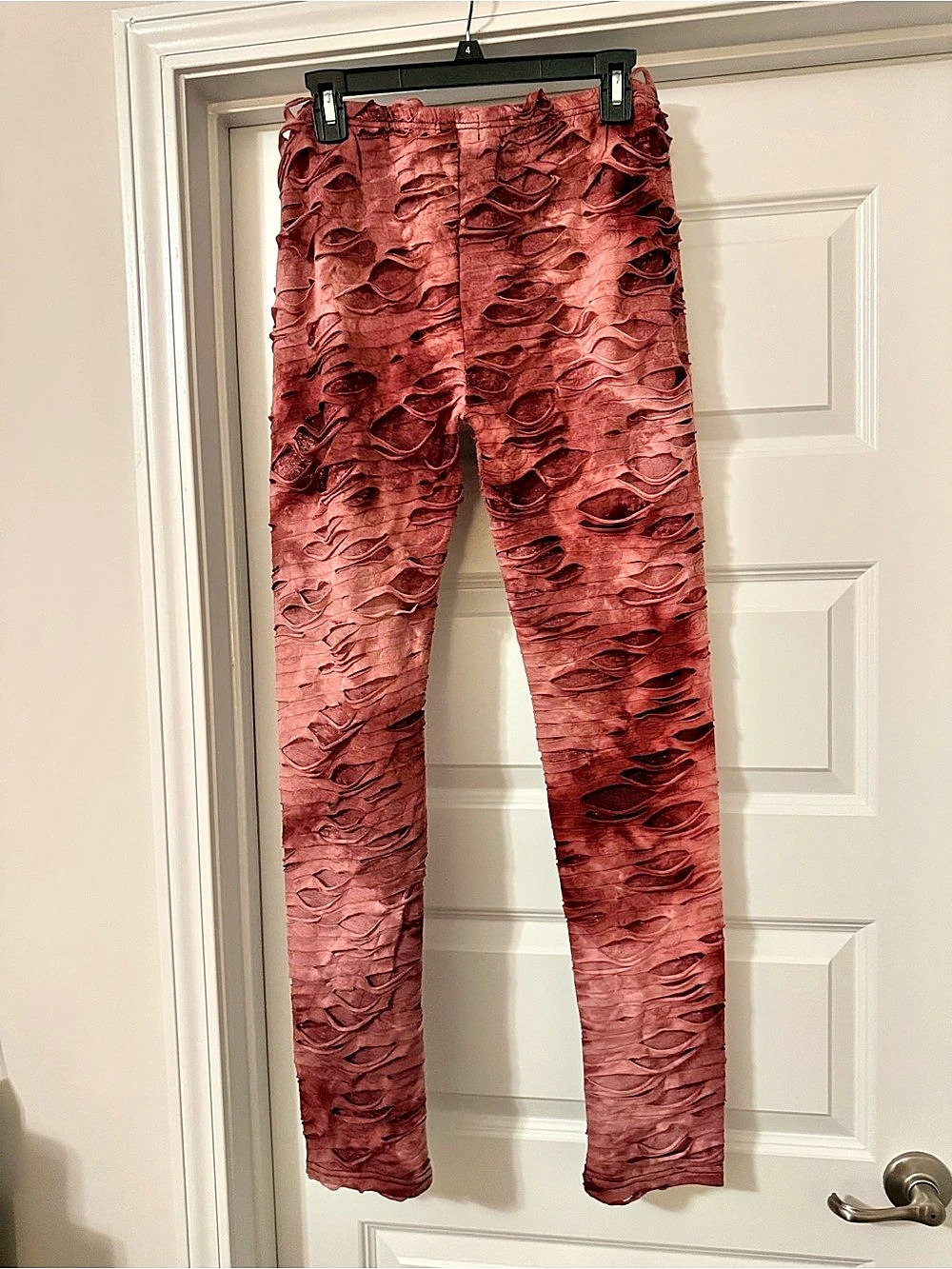 Rtbu Textured Skinny Pants in Pink XXL Like New